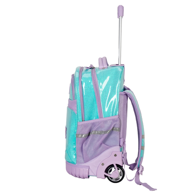 Mochila Escolar Elf 2026 2 Divisiones Violeta con Carro Art.I6466A